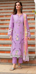Mushq Roheenaz Summer Riviere  Lawn Lilac 3PC BFresh | 101% Original