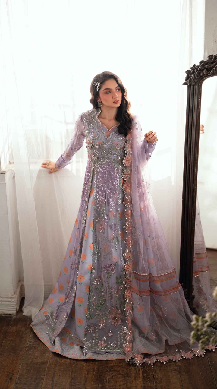 Mushq Sham Shandaar Embroidered Chiffon Unstitched 4Pc Suit – Rangeela Raag | 101% Original