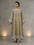 Mavi's Formal Mushq Hand Embellished Kaftan – Nude