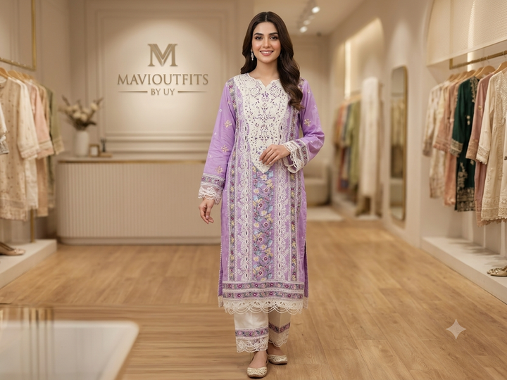 Mavi's Pret Mushq Lilac  2pc