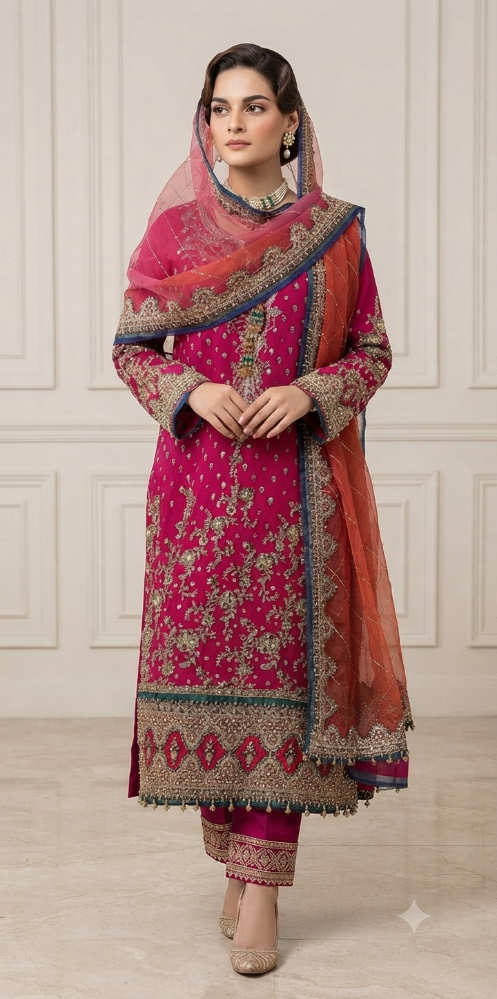 Charizma Dastane Jashan Pink | Mavi's Formal Pret | Full Handwork | 101% Original