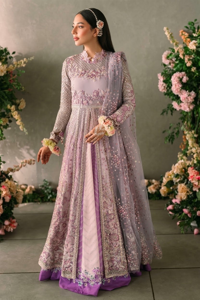 Mushq Mastani Evening Embroidered Chiffon Unstitched 4Pc Suit MCH-01 – Alyana | 101% Original