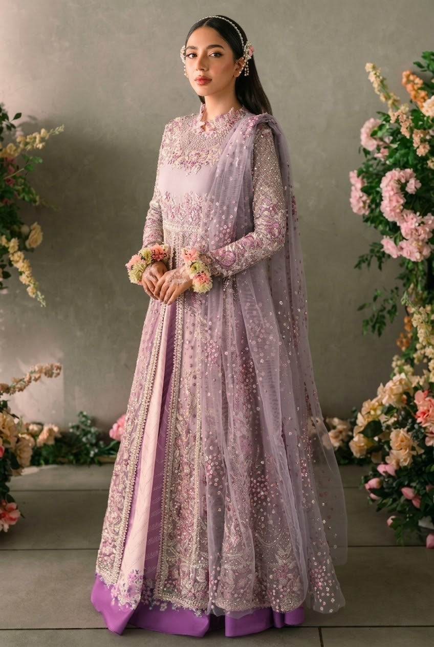 Mushq Mastani Evening Embroidered Chiffon Unstitched 4Pc Suit MCH-01 – Alyana | 101% Original