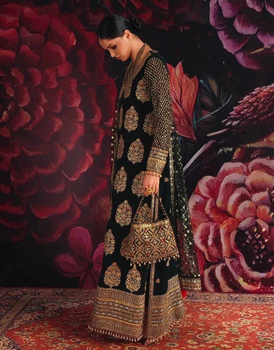 Roheenaz Naira Embroidered Chiffon Unstitched 3Pc Suit RNZ-03 – Taliya | 101% Original