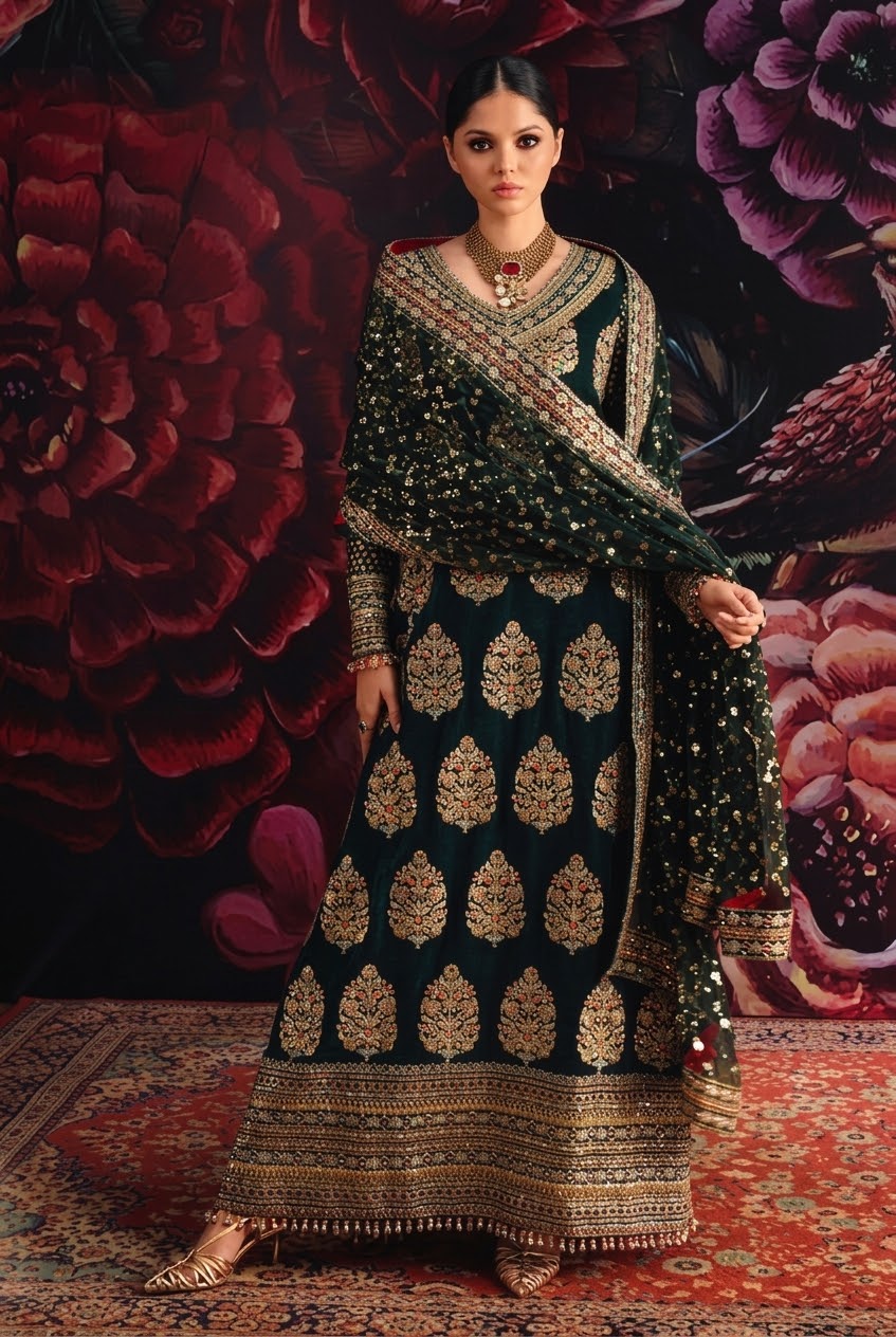 Roheenaz Naira Embroidered Chiffon Unstitched 3Pc Suit RNZ-03 – Taliya | 101% Original