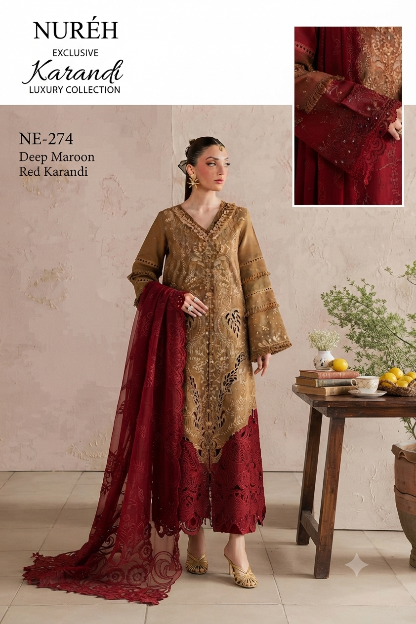 Nurèh Exclusive Karandi NE-270 – Golden Camel | 101% Original