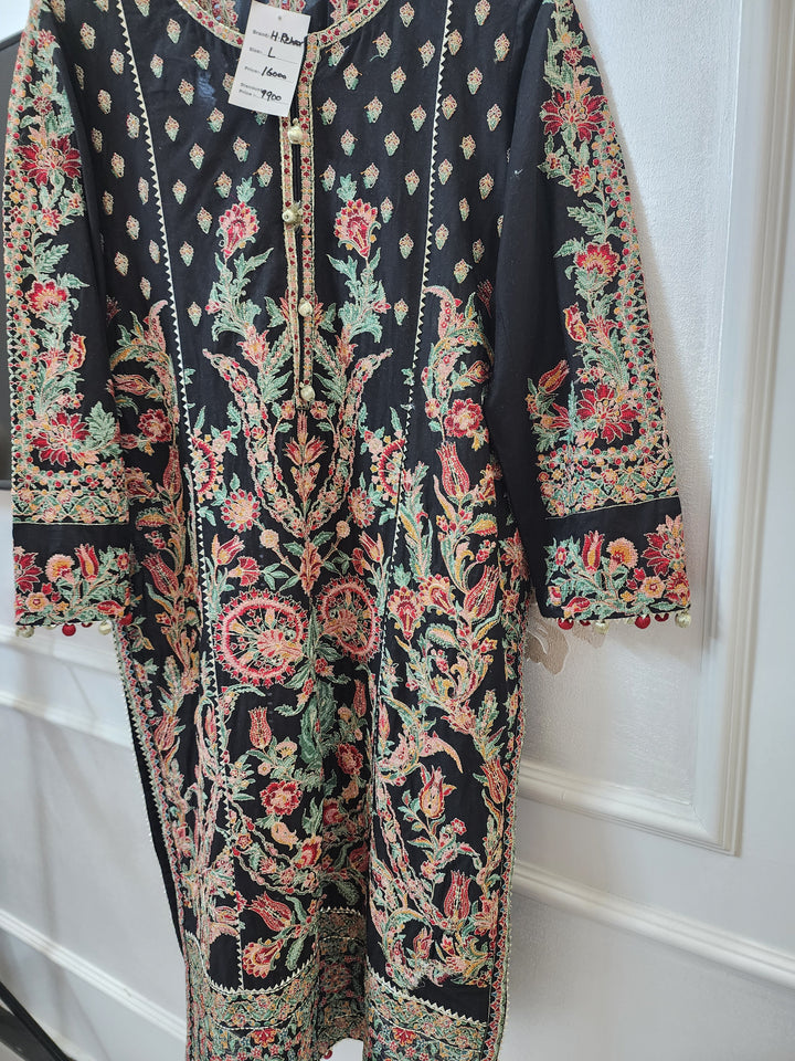 Hussain Rehar Luxury Lawn 3PC RTW – Large