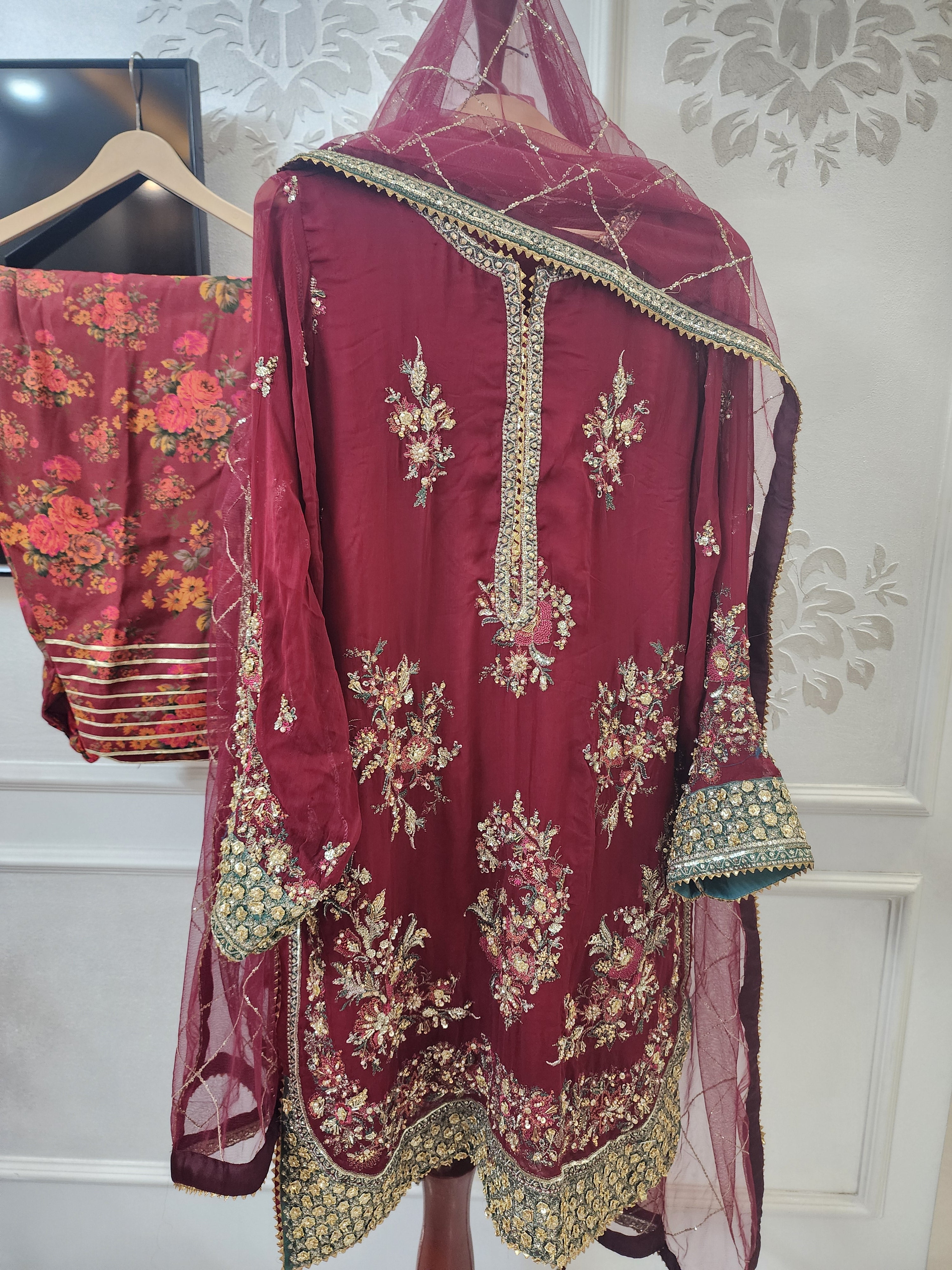 Charizma Dastane jashan Chiffon 3PC – Heavy Hand Work Embroidered Suit | Mavi's Formal Pret