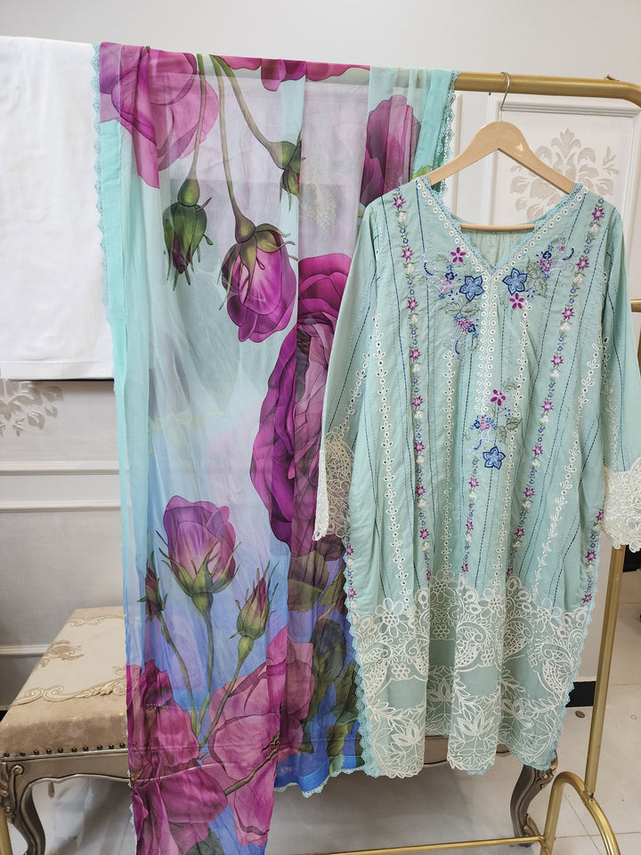 Mavis pret mushq embroidered 3pc mint