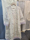Mavi's pret Mluxe fully embroidered 3pc ivory