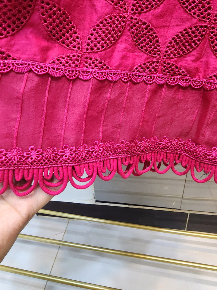 Mavi's Pret Mariab M.Luxe RTW Pink LF-401 | 3PC Chikankari Lawn