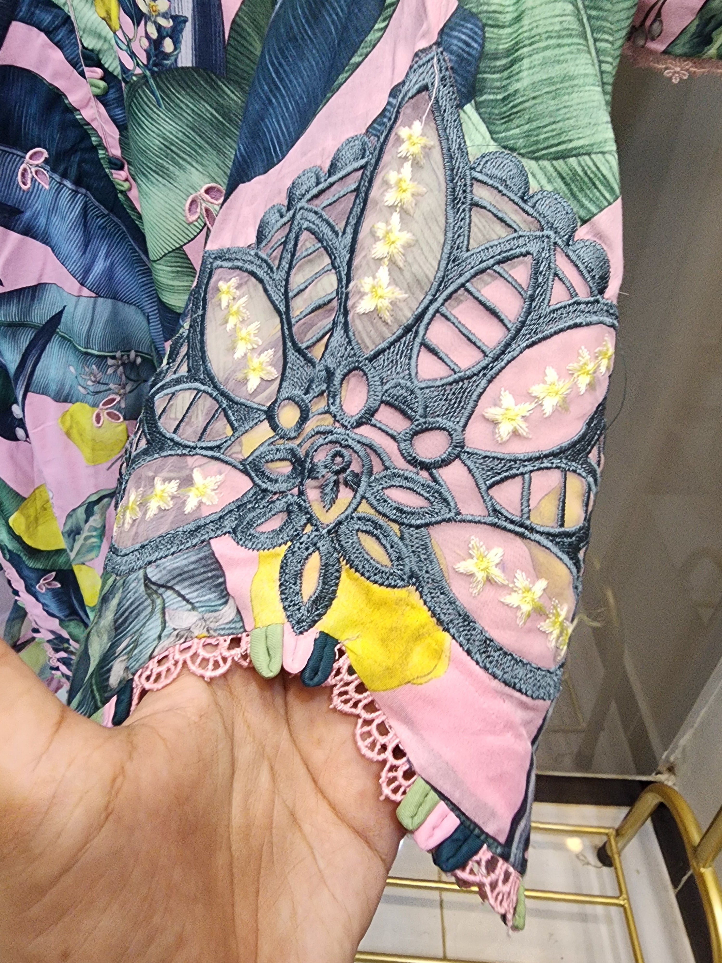 Maria.B M.Prints Luxury Lawn 3PC Stitched Suit – Chikankari Embroidered | Mavi's Pret | 101% Original