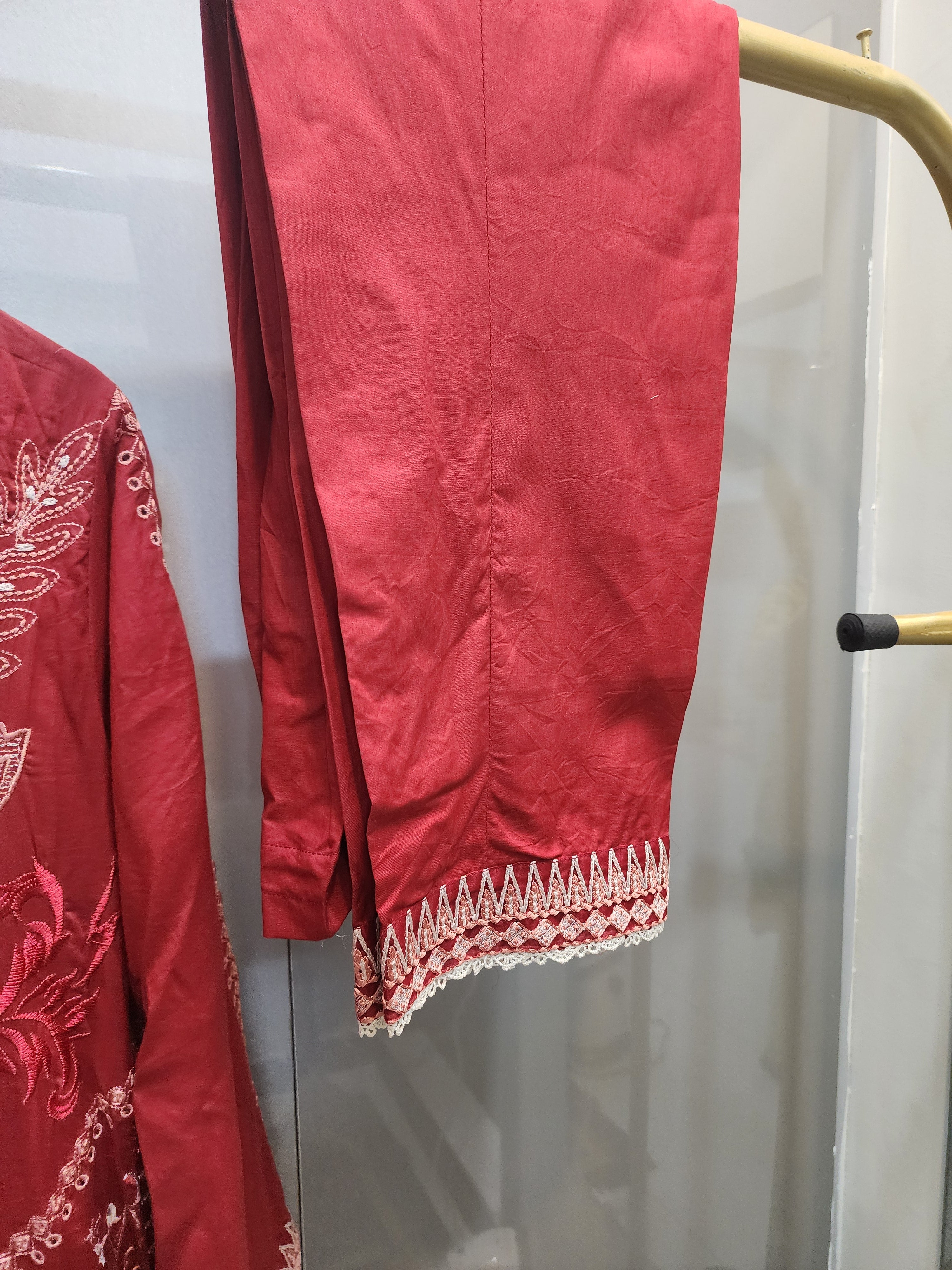 Mushq Luxury Lawn 2PC Stitched Suit – Laser Cut Embroidered | Mavi's Pret | 101% Original