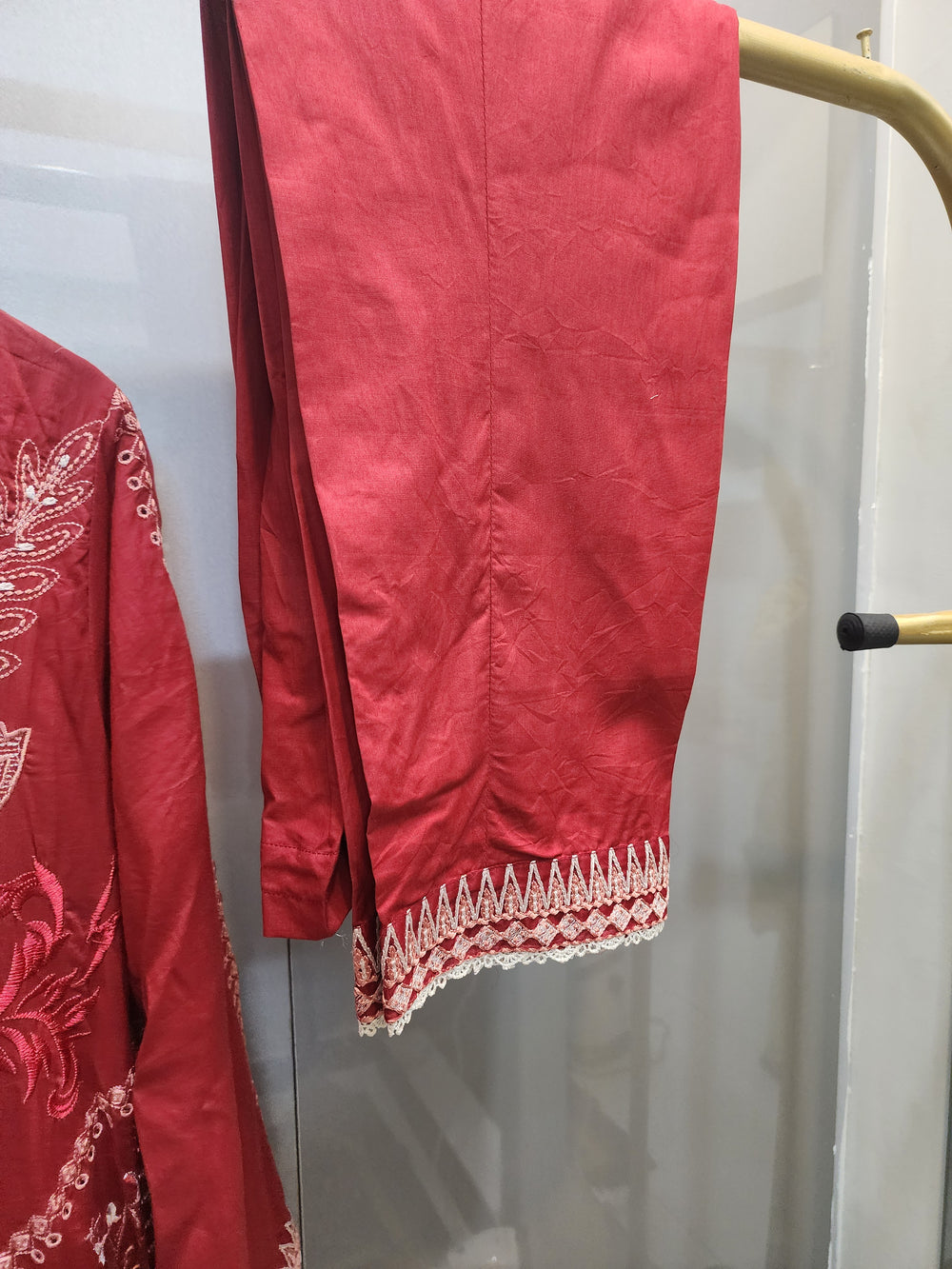 Mushq Luxury Lawn 2PC Stitched Suit – Laser Cut Embroidered | Mavi's Pret | 101% Original