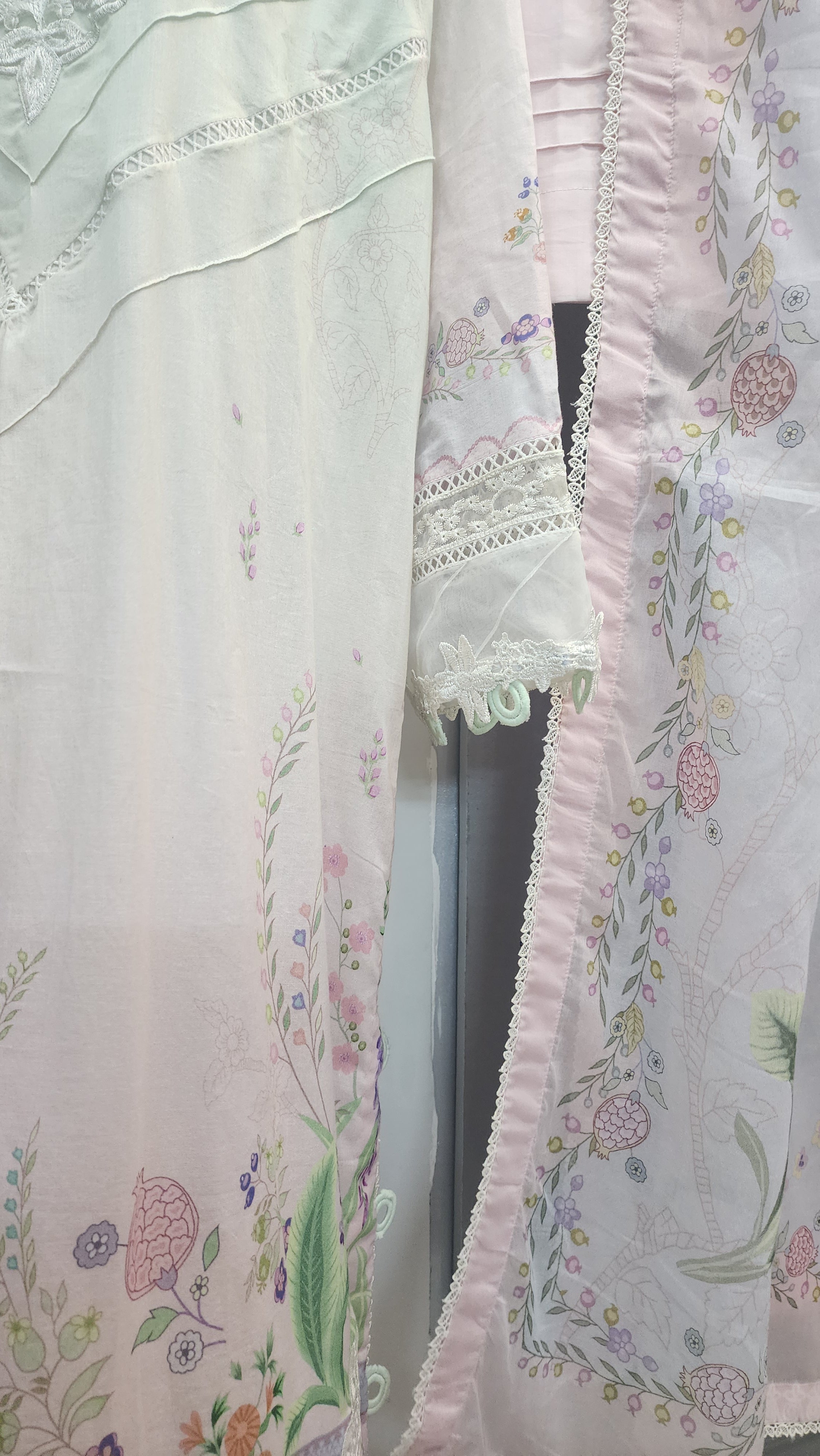Mavi Pret Qline Printed and Embroidered Lawn 3PC Peach | Stitched Ready to Wear