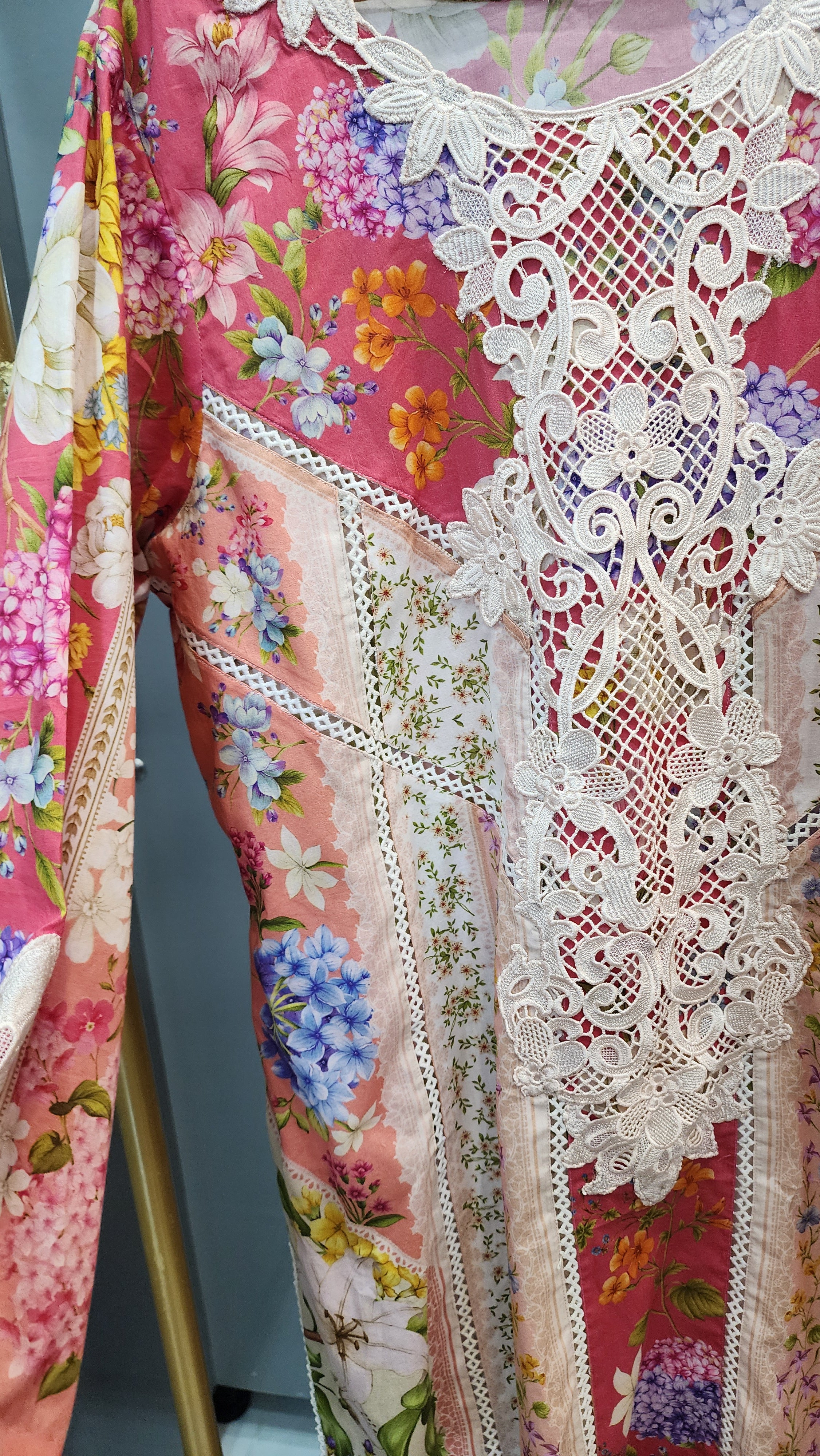 Mavi Pret Mprint Luxury Embroidered Lawn 3PC | Stitched Ready to Wear