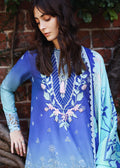 Mushq Solace Ombre Chikankari Lawn Unstitched 3Pc Suit - Moonlit Ease