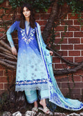Mushq Solace Ombre Chikankari Lawn Unstitched 3Pc Suit - Moonlit Ease