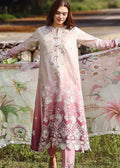 Solace Ombre Chikankari By Mushq Unstitched Lawn Embroidered 3 Piece Suit - MQHMSOCK- Dew Drift- Summer Collection