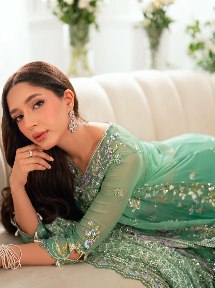 Mushq Sham Shandaar Embroidered Chiffon Unstitched 4Pc Suit – Adaa | 101% Original