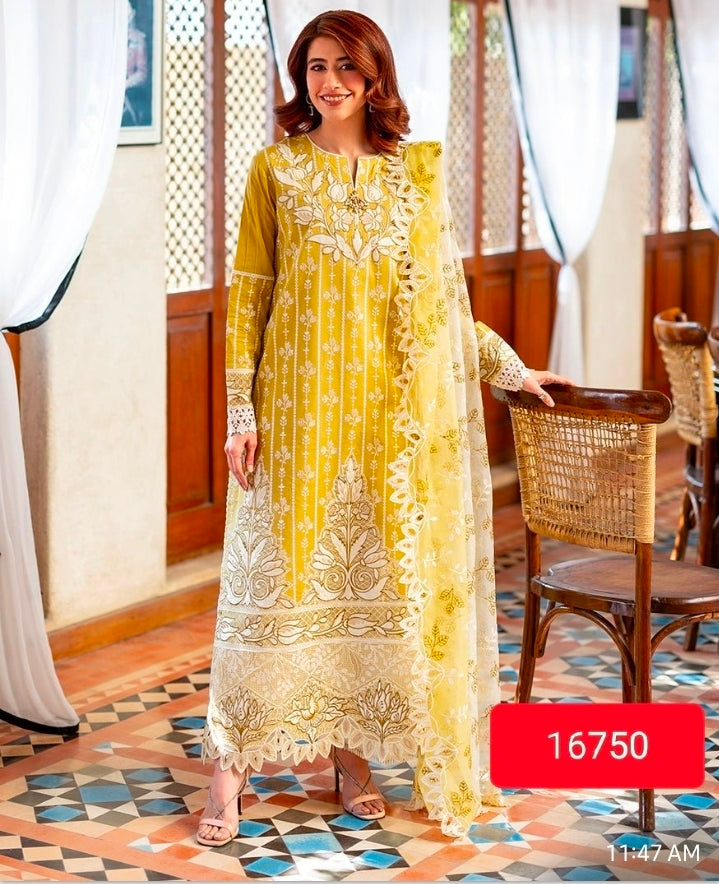Mushq Astoria Luxury Lawn BFresh 3PC – Evadne | 101% Original