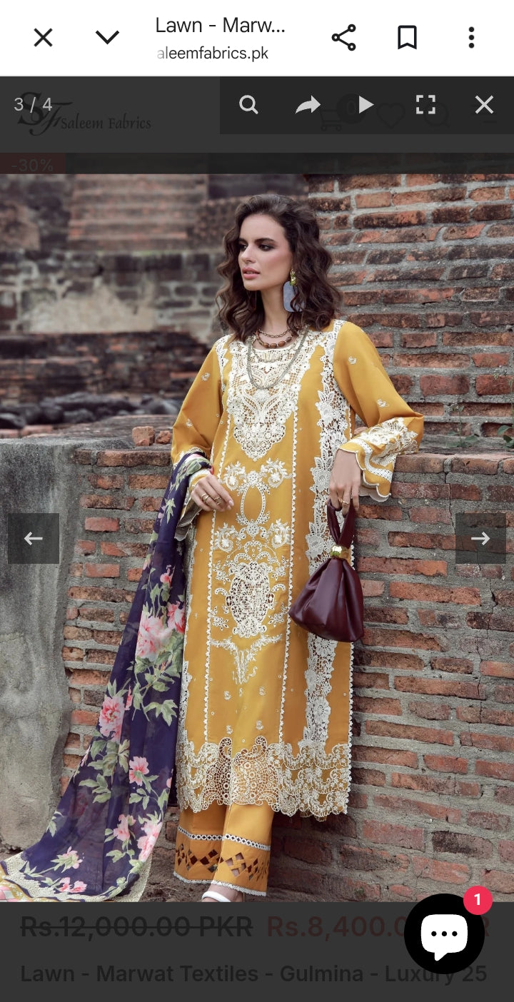 Lawn - Marwat Textiles - Gulmina - D#01