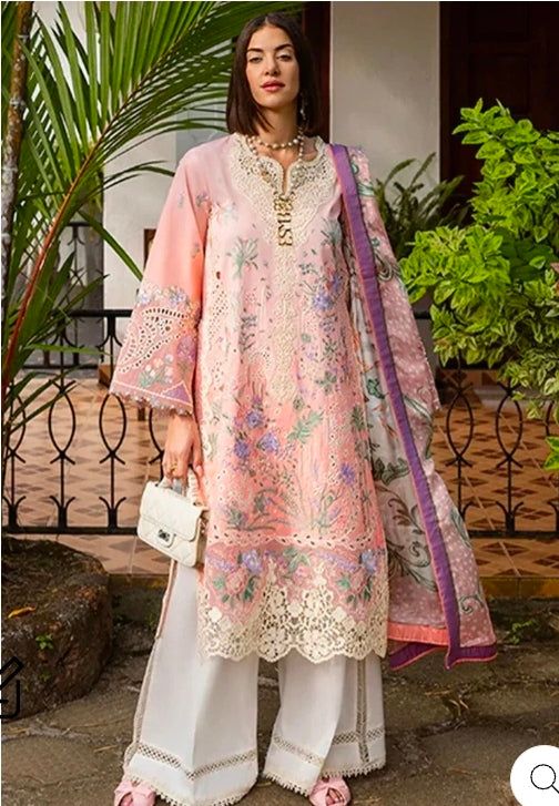 Esmel Mon Tresor Luxe Lawn Unstitched Embroidered 2PC Suit ESL25-03 | 101% Original