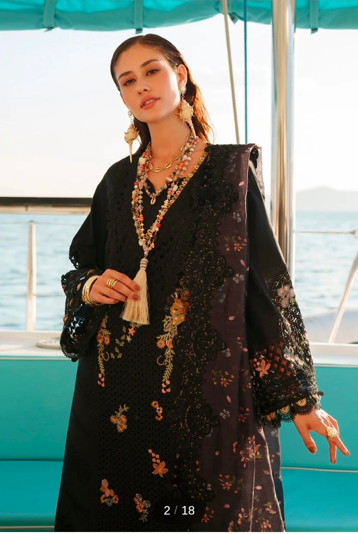 Lawn - AJR - EVARA Luxury Couture - AJR-E-07 - Riela