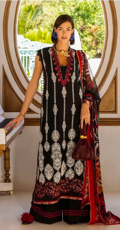 Lawn - Esmel - Mon Tresor Luxe - Unstitched Embroidered 2Pc (BFresh) 09
