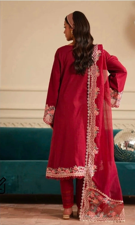 Lawn - AJR - SIGNATURE LAWN - Crimsone