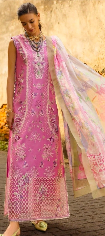 Mushq Manaram lawn – MM#01 3PC | 101% Original