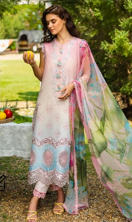 Solace Ombre by Mushq Lawn Unstitched 2 Pc – MQ25SO D-02 Sorriso | 101% Original