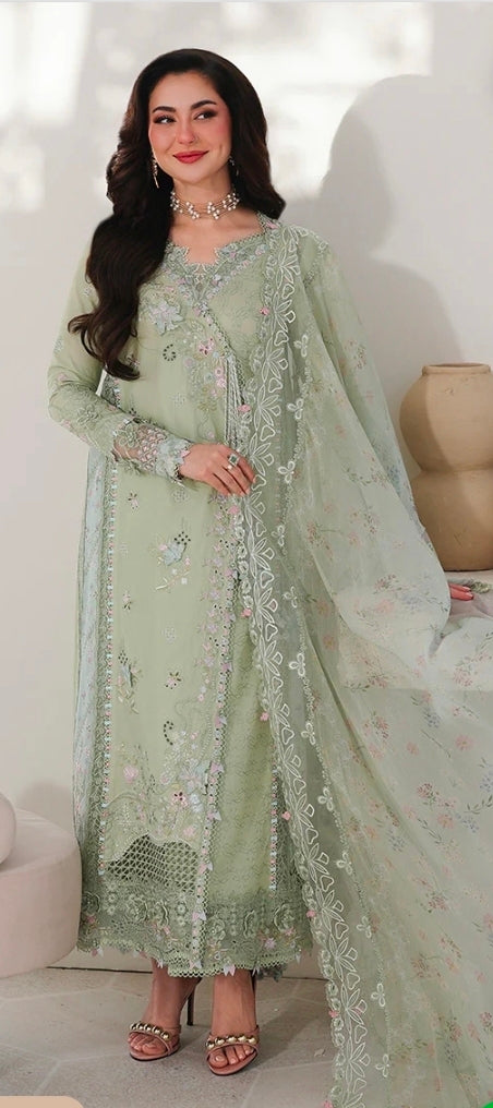 Qalamkar Sahil Luxury Lawn SA-12 Jiya 3PC BFresh | 101% Original