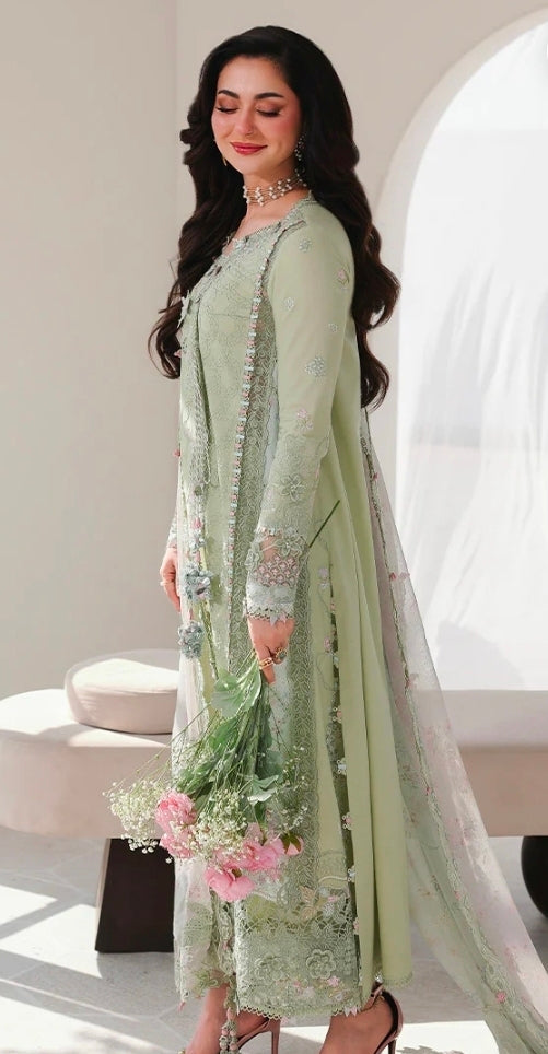 Qalamkar Sahil Luxury Lawn SA-12 Jiya 3PC BFresh | 101% Original