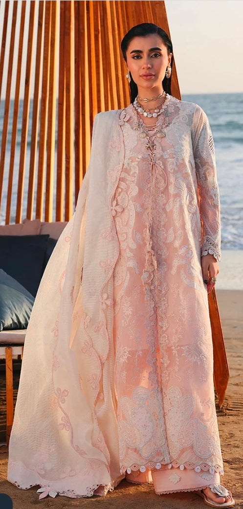 Qalamkar Sahil Luxury Lawn SA-06 Mahur 3PC BFresh | 101% Original