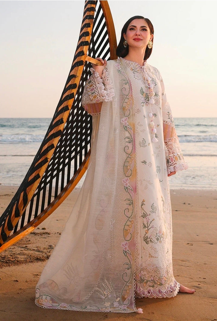 Qalamkar Sahil Luxury Lawn SA-10 Ilara 3PC BFresh | 101% Original