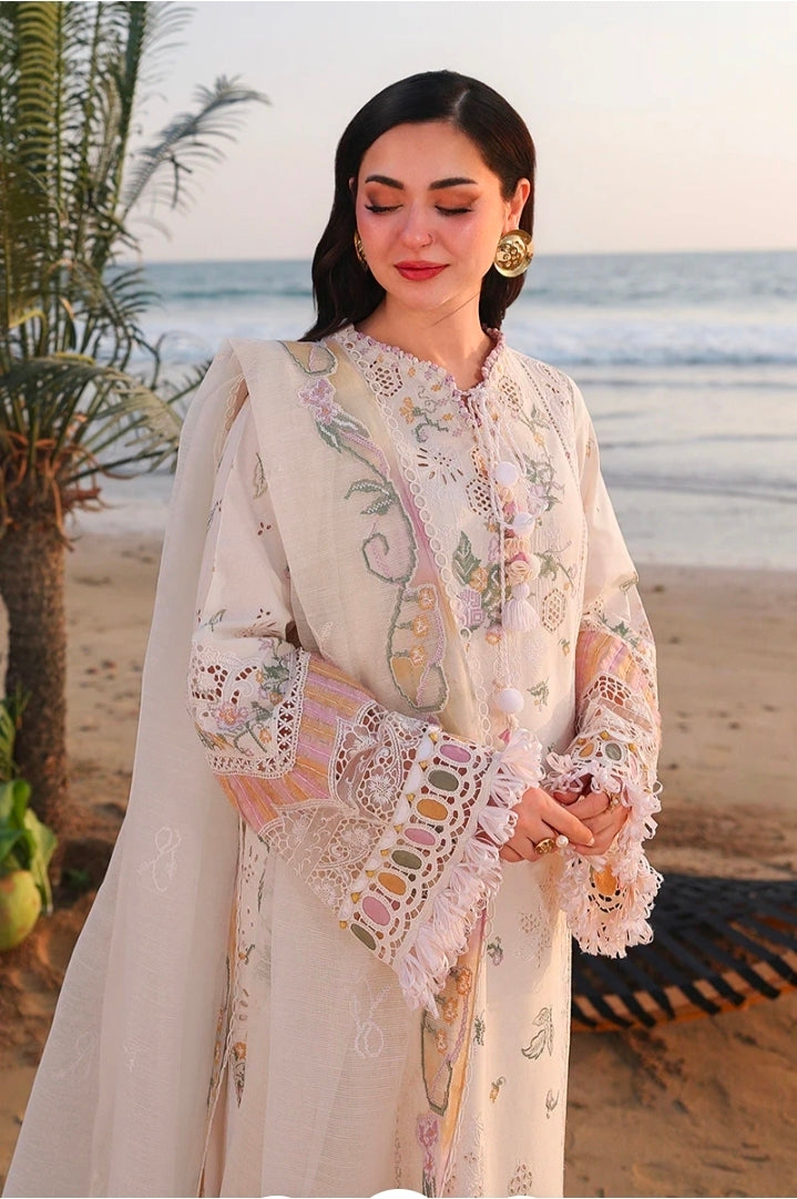 Qalamkar Sahil Luxury Lawn SA-10 Ilara 3PC BFresh | 101% Original