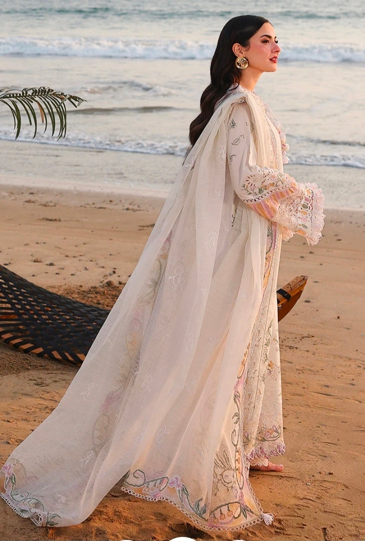 Qalamkar Sahil Luxury Lawn SA-10 Ilara 3PC BFresh | 101% Original
