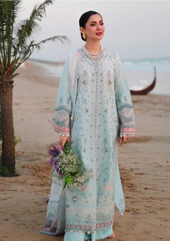 Qalamkar Sahil Luxury Lawn SA-05 Ayra 3PC BFresh | 101% Original