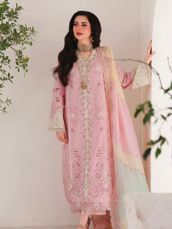 Qalamkar Sahil Luxury Lawn SA-09 Haniya 3PC BFresh | 101% Original