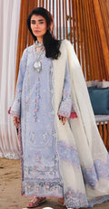 Qalamkar Sahil Luxury Lawn SA-08 ZAYNA 3PC BFresh | 101% Original