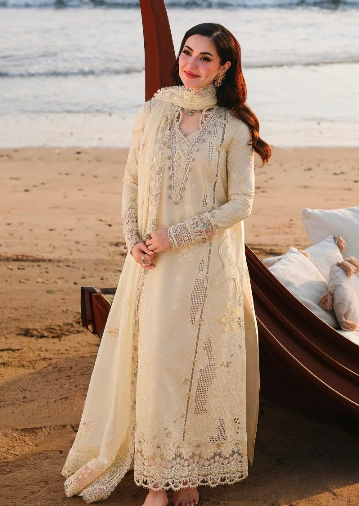 Qalamkar Sahil Luxury Lawn SA-03 Safa 3PC BFresh | 101% Original