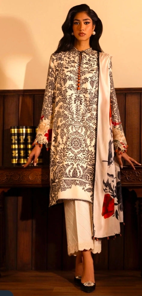 Sana Safinaz Linen M243-019A-3DB 3PC BFresh | 101% Original