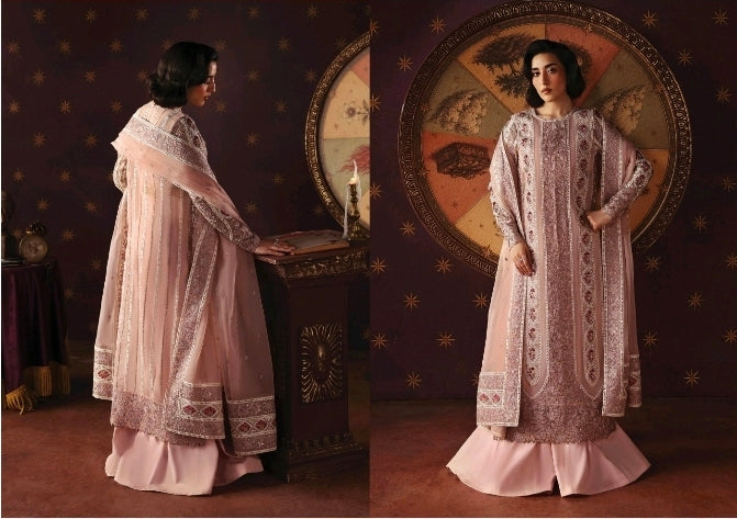Afrozeh La Fuscia Hermit FWU-0072 – Embroidered Chiffon 3PC | Coming Soon