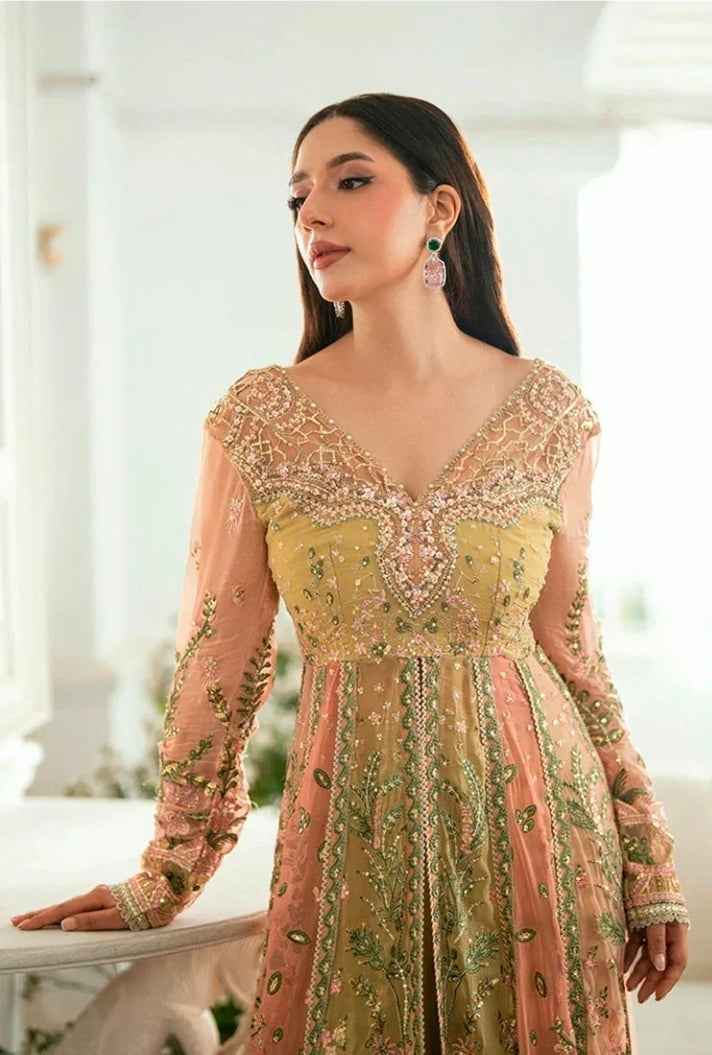 Mushq Sham Shandaar Embroidered Chiffon Unstitched 4Pc Suit – Roop Rangoli | 101% Original