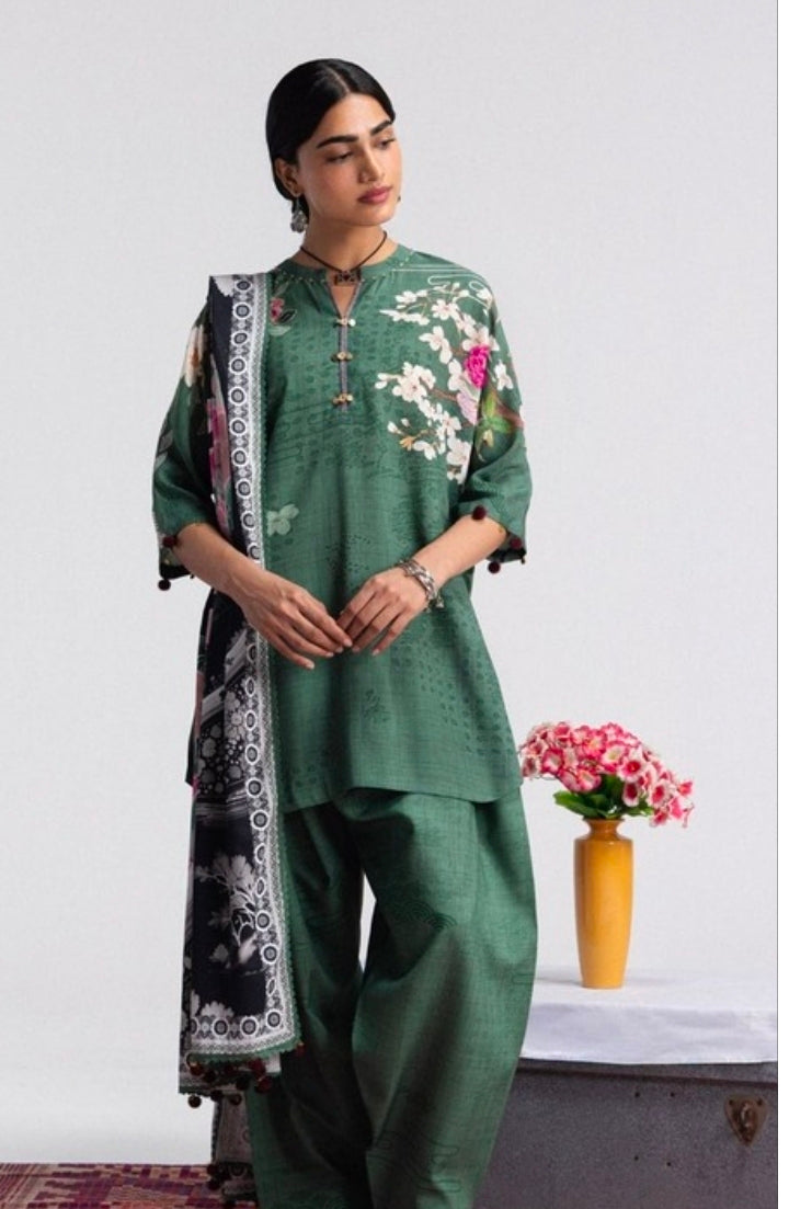 Coco by Zara Shahjahan Hana 2B Linen 3PC Unstitched | 101% Original