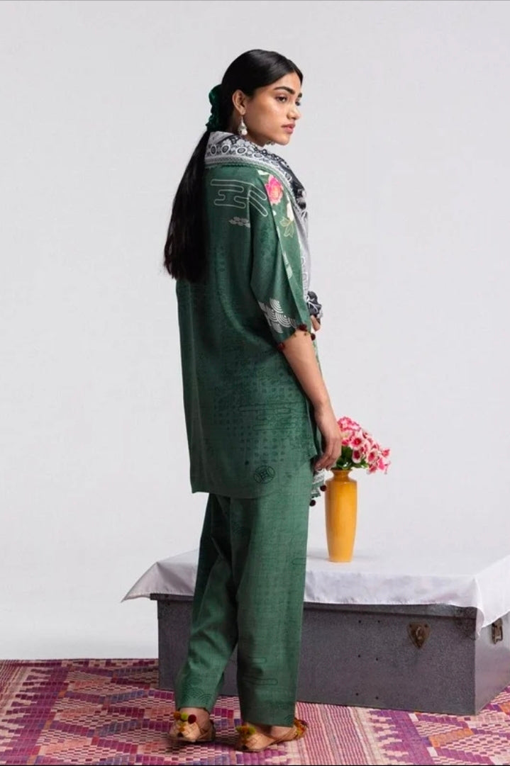Coco by Zara Shahjahan Hana 2B Linen 3PC Unstitched | 101% Original