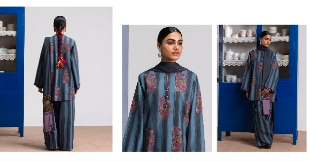Coco by Zara Shahjahan Rania 4B Linen 3PC Unstitched | 101% Original