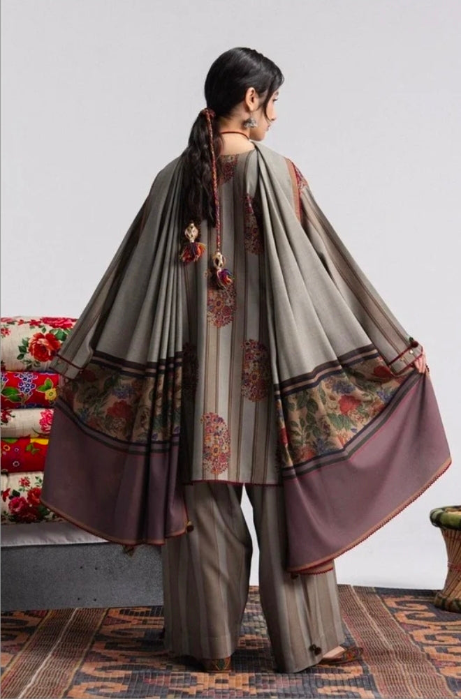 Coco by Zara Shahjahan Rania 4A Linen 3PC Unstitched | 101% Original