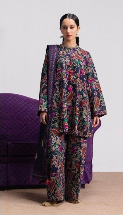 Coco by Zara Shahjahan Sofia 6A Linen 3PC Unstitched | 101% Original